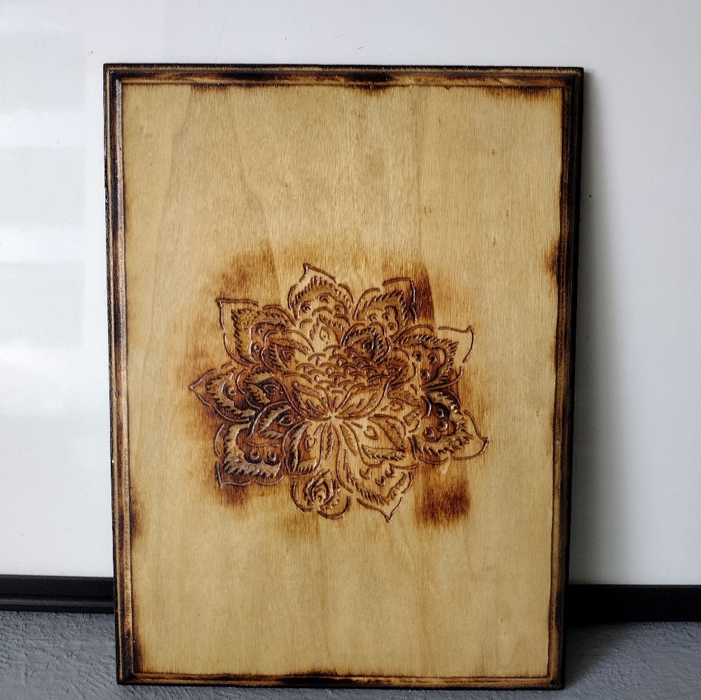 Engraved wall plaque